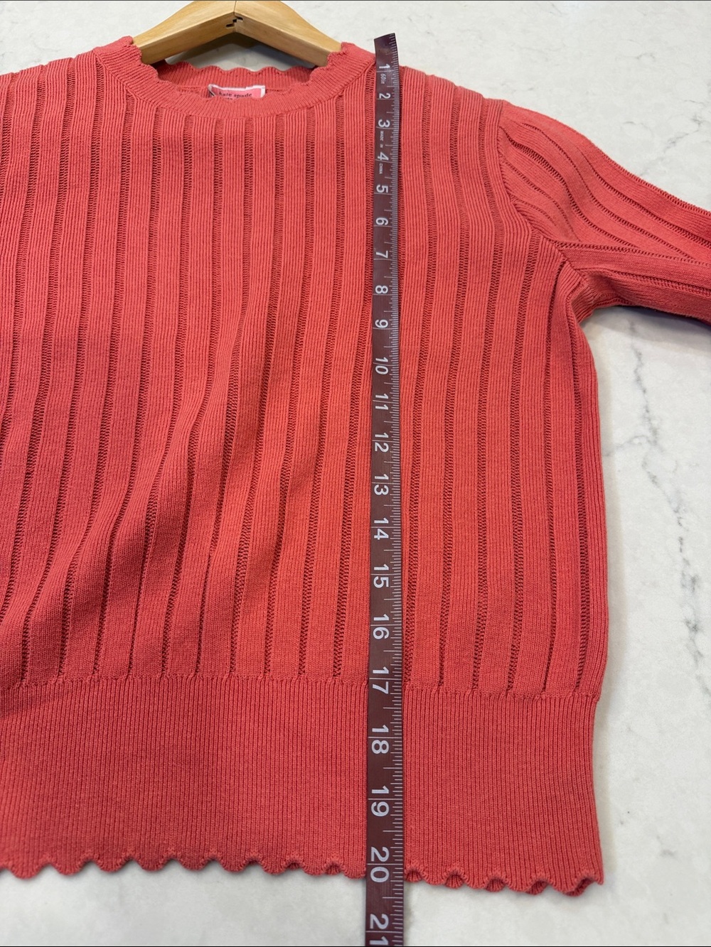 Kate Spade Pointelle Ribbed Sweater Size Small - Picture 9 of 9